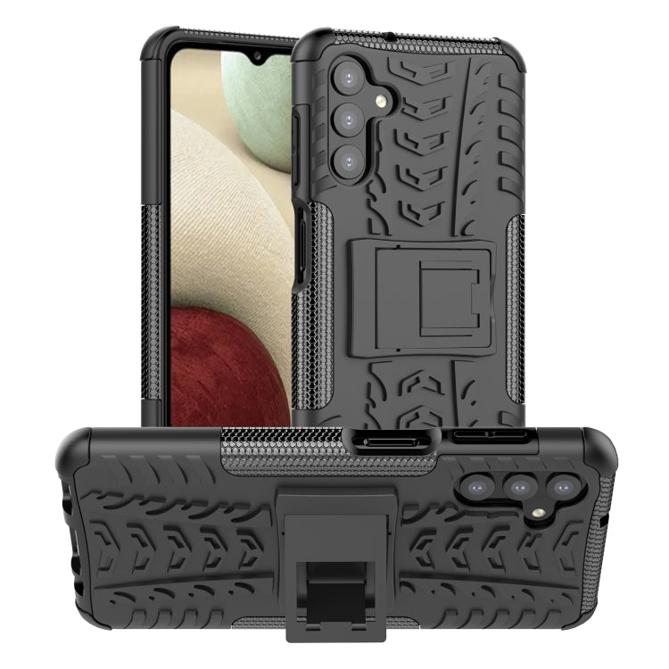 Tire Texture Shockproof TPU+PC Phone Case with Holder, For Samsung Galaxy A13 5G, For Samsung Galaxy S22 5G, For Samsung Galaxy S22+ 5G