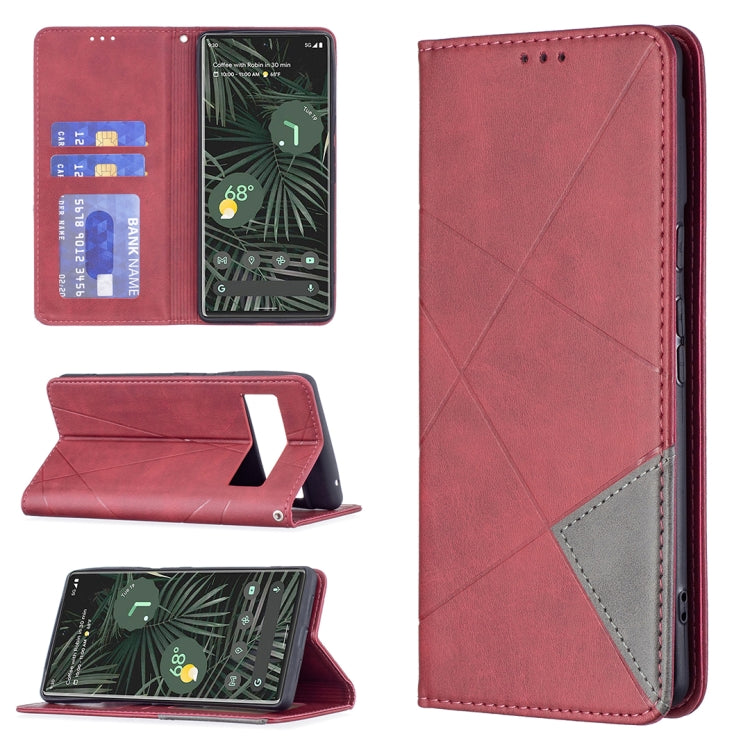 Prismatic Invisible Magnetic Horizontal Flip Phone Leather Case with Holder & Card Slots & Photo Frame, For Google Pixel 6 Pro, For Google Pixel 6, For Xiaomi Redmi Note 11 5G, For Samsung Galaxy A13 5G, For Samsung Galaxy M52 5G                       ...