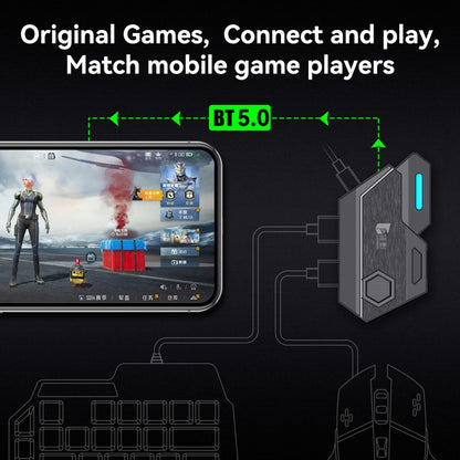GAMWING MixSE Bluetooth 5.0 Keyboard Mouse Converter Shooting Game Auxiliary Tool, Mix SE1
