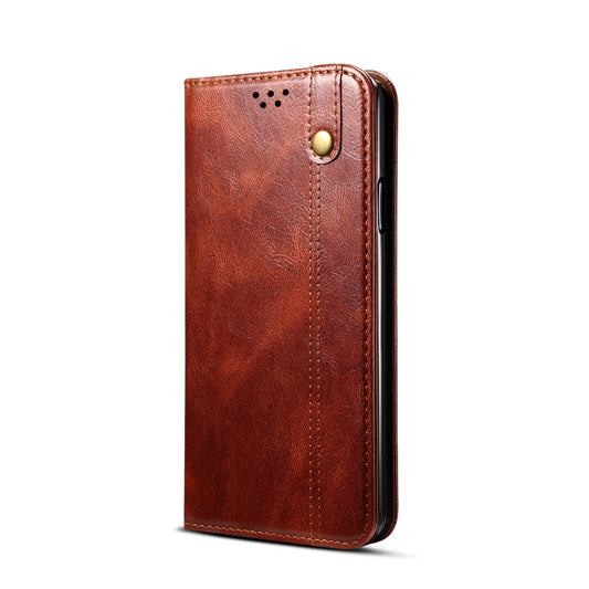 Simple Wax Crazy Horse Texture Horizontal Flip Leather Phone Case with Card Slots & Holder, For Samsung Galaxy S22 5G, For Samsung Galaxy S22+ 5G, For Samsung Galaxy S22 Ultra 5G