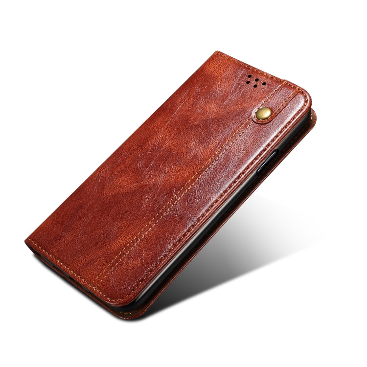 Simple Wax Crazy Horse Texture Horizontal Flip Leather Phone Case with Card Slots & Holder, For Samsung Galaxy S22 5G, For Samsung Galaxy S22+ 5G, For Samsung Galaxy S22 Ultra 5G