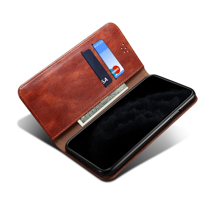 Simple Wax Crazy Horse Texture Horizontal Flip Leather Phone Case with Card Slots & Holder, For Samsung Galaxy S22 5G, For Samsung Galaxy S22+ 5G, For Samsung Galaxy S22 Ultra 5G