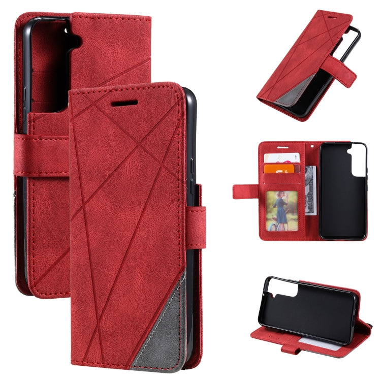 Skin Feel Splicing Horizontal Flip Leather Phone Case, For Samsung Galaxy A03s EU Version, For Samsung Galaxy A13 5G, For Samsung Galaxy S22 5G, For Samsung Galaxy S22+ 5G, For Samsung Galaxy S22 Ultra 5G