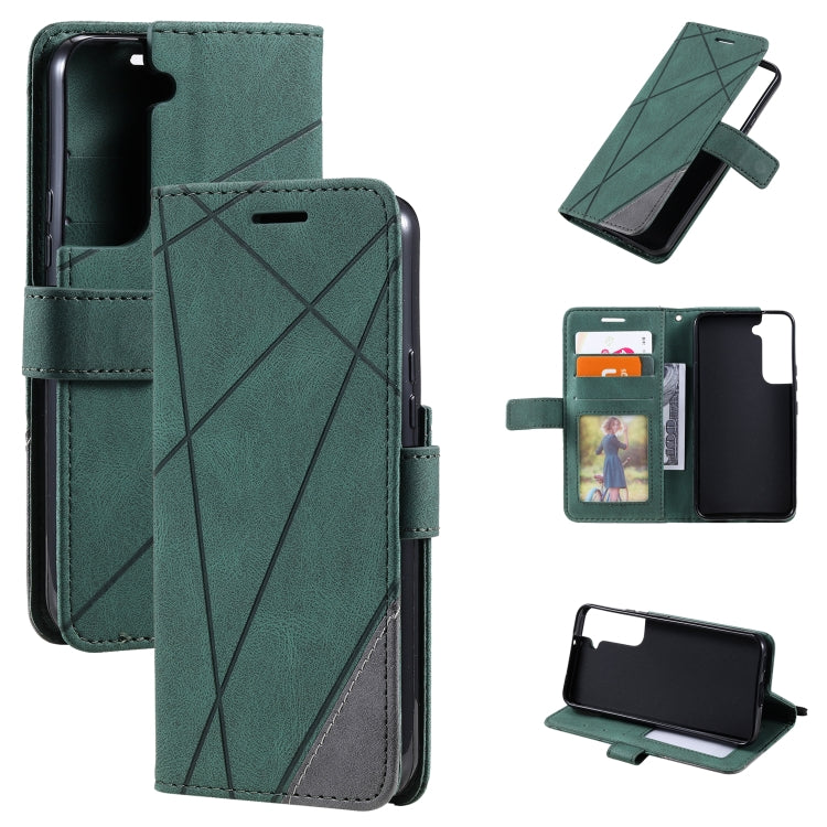 Skin Feel Splicing Horizontal Flip Leather Phone Case, For Samsung Galaxy A03s EU Version, For Samsung Galaxy A13 5G, For Samsung Galaxy S22 5G, For Samsung Galaxy S22+ 5G, For Samsung Galaxy S22 Ultra 5G