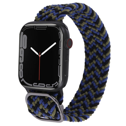Nylon Braid Strap Watchband For Apple Watch Series, 7 41mm / 6&SE&5&4 40mm / 3&2&1 38mm
