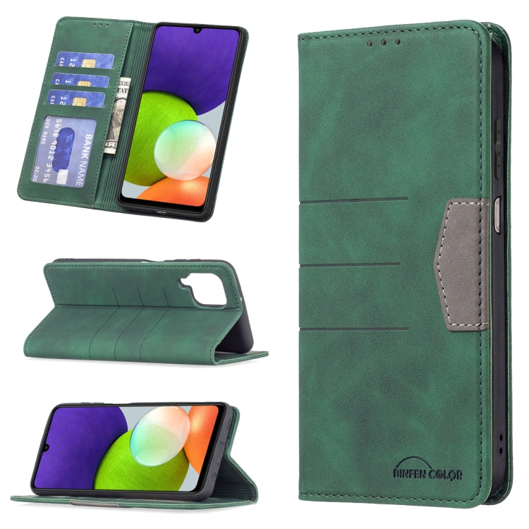 Magnetic Splicing Leather Phone Case, For Samsung Galaxy A02, For Samsung Galaxy A03s 164 Version, For Samsung Galaxy A03s 166 Version, For Samsung Galaxy A11, For Samsung Galaxy A13 5G, For Samsung Galaxy A21, For Samsung Galaxy A22 4G                ...