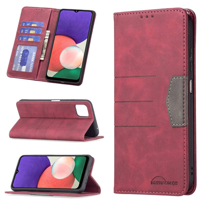 Magnetic Splicing Leather Phone Case, For Samsung Galaxy A02, For Samsung Galaxy A03s 164 Version, For Samsung Galaxy A03s 166 Version, For Samsung Galaxy A11, For Samsung Galaxy A13 5G, For Samsung Galaxy A21, For Samsung Galaxy A22 4G                ...