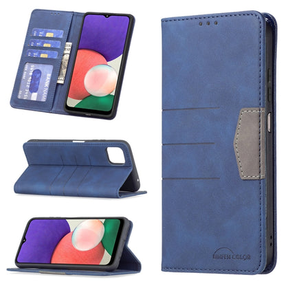 Magnetic Splicing Leather Phone Case, For Samsung Galaxy A02, For Samsung Galaxy A03s 164 Version, For Samsung Galaxy A03s 166 Version, For Samsung Galaxy A11, For Samsung Galaxy A13 5G, For Samsung Galaxy A21, For Samsung Galaxy A22 4G                ...