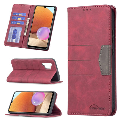 Magnetic Splicing Leather Phone Case, For Samsung Galaxy A02, For Samsung Galaxy A03s 164 Version, For Samsung Galaxy A03s 166 Version, For Samsung Galaxy A11, For Samsung Galaxy A13 5G, For Samsung Galaxy A21, For Samsung Galaxy A22 4G                ...