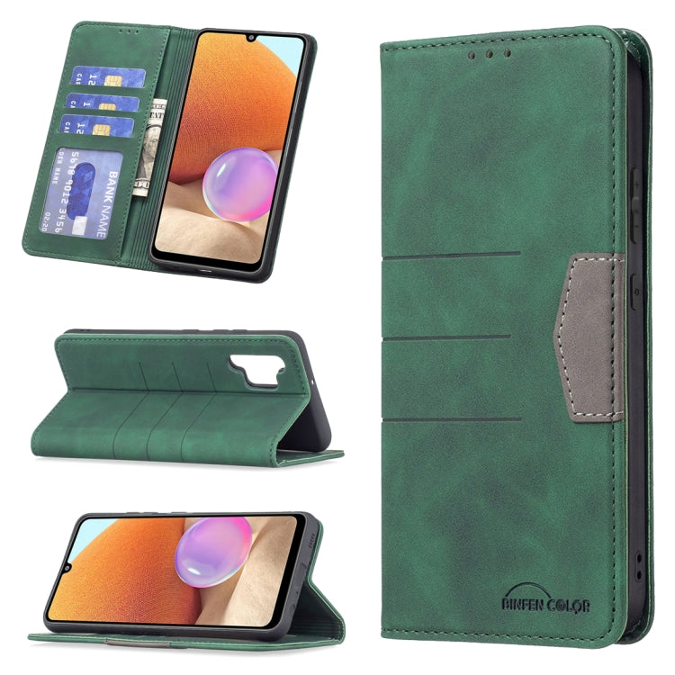 Magnetic Splicing Leather Phone Case, For Samsung Galaxy A02, For Samsung Galaxy A03s 164 Version, For Samsung Galaxy A03s 166 Version, For Samsung Galaxy A11, For Samsung Galaxy A13 5G, For Samsung Galaxy A21, For Samsung Galaxy A22 4G                ...