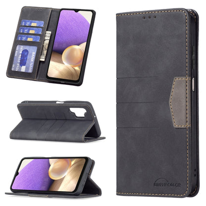 Magnetic Splicing Leather Phone Case, For Samsung Galaxy A02, For Samsung Galaxy A03s 164 Version, For Samsung Galaxy A03s 166 Version, For Samsung Galaxy A11, For Samsung Galaxy A13 5G, For Samsung Galaxy A21, For Samsung Galaxy A22 4G                ...