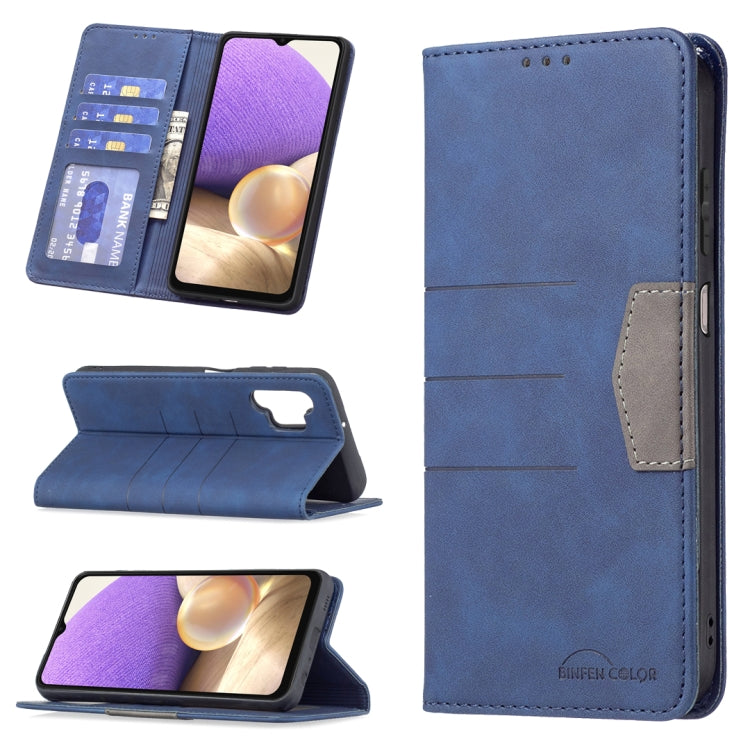 Magnetic Splicing Leather Phone Case, For Samsung Galaxy A02, For Samsung Galaxy A03s 164 Version, For Samsung Galaxy A03s 166 Version, For Samsung Galaxy A11, For Samsung Galaxy A13 5G, For Samsung Galaxy A21, For Samsung Galaxy A22 4G                ...