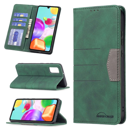 Magnetic Splicing Leather Phone Case, For Samsung Galaxy A02, For Samsung Galaxy A03s 164 Version, For Samsung Galaxy A03s 166 Version, For Samsung Galaxy A11, For Samsung Galaxy A13 5G, For Samsung Galaxy A21, For Samsung Galaxy A22 4G                ...