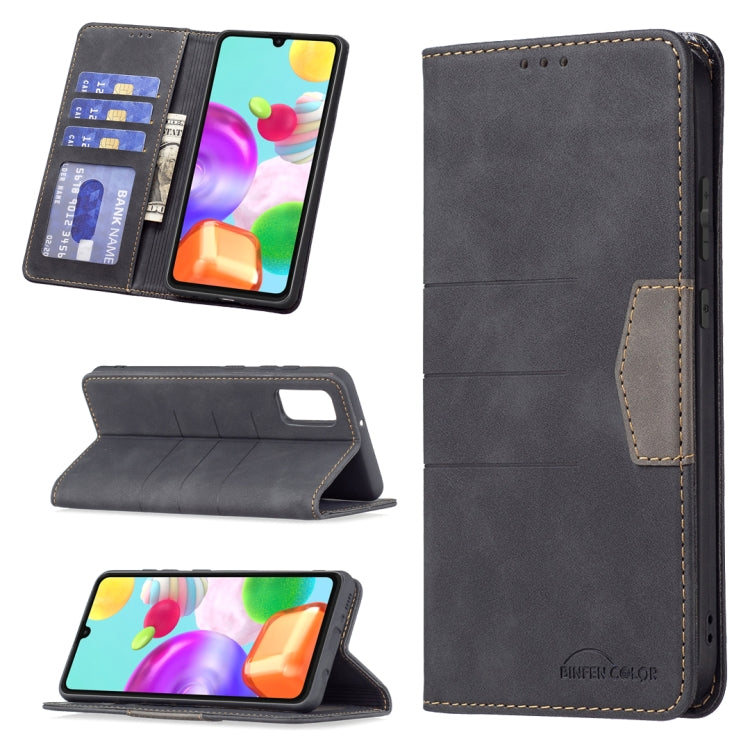 Magnetic Splicing Leather Phone Case, For Samsung Galaxy A02, For Samsung Galaxy A03s 164 Version, For Samsung Galaxy A03s 166 Version, For Samsung Galaxy A11, For Samsung Galaxy A13 5G, For Samsung Galaxy A21, For Samsung Galaxy A22 4G                ...