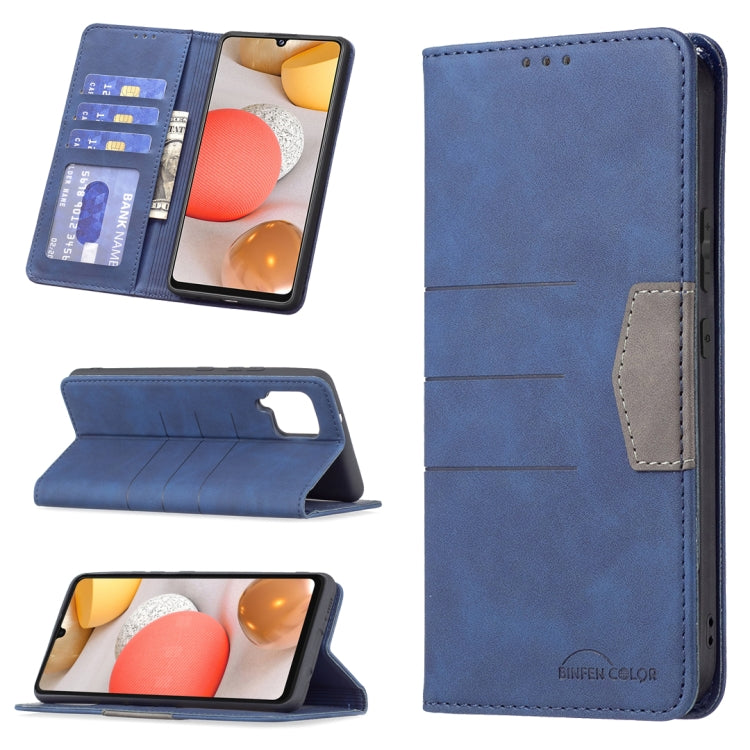 Magnetic Splicing Leather Phone Case, For Samsung Galaxy A42 5G, For Samsung Galaxy A51, For Samsung Galaxy A52, For Samsung Galaxy A71, For Samsung Galaxy A72, For Samsung Galaxy M32, For Samsung Galaxy M52 5G, For Samsung Galaxy S20 FE               ...