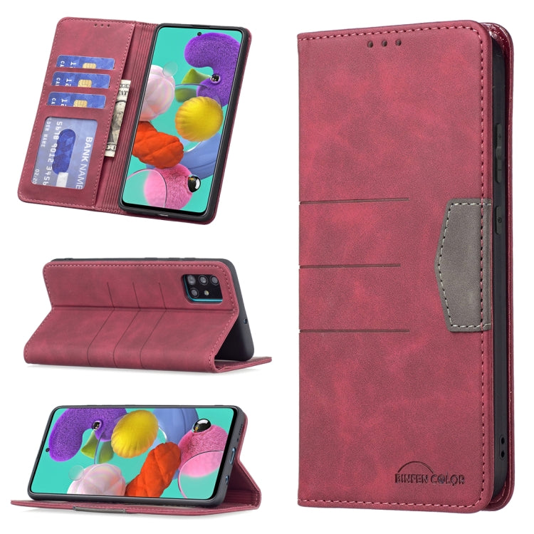 Magnetic Splicing Leather Phone Case, For Samsung Galaxy A42 5G, For Samsung Galaxy A51, For Samsung Galaxy A52, For Samsung Galaxy A71, For Samsung Galaxy A72, For Samsung Galaxy M32, For Samsung Galaxy M52 5G, For Samsung Galaxy S20 FE               ...