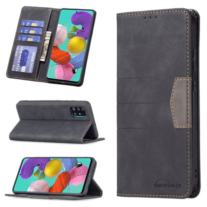 Magnetic Splicing Leather Phone Case, For Samsung Galaxy A42 5G, For Samsung Galaxy A51, For Samsung Galaxy A52, For Samsung Galaxy A71, For Samsung Galaxy A72, For Samsung Galaxy M32, For Samsung Galaxy M52 5G, For Samsung Galaxy S20 FE               ...