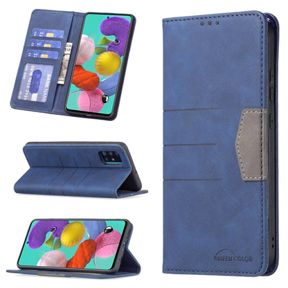 Magnetic Splicing Leather Phone Case, For Samsung Galaxy A42 5G, For Samsung Galaxy A51, For Samsung Galaxy A52, For Samsung Galaxy A71, For Samsung Galaxy A72, For Samsung Galaxy M32, For Samsung Galaxy M52 5G, For Samsung Galaxy S20 FE               ...