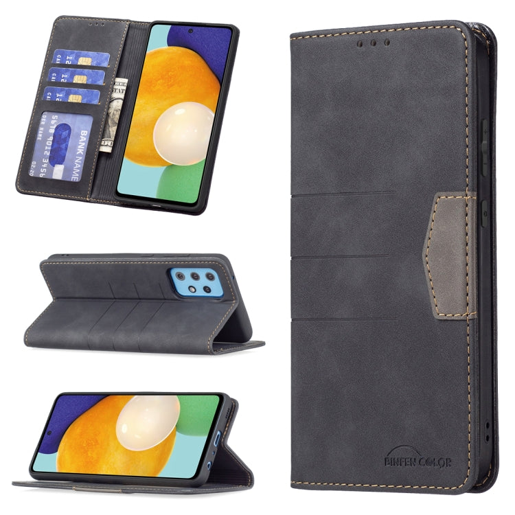 Magnetic Splicing Leather Phone Case, For Samsung Galaxy A42 5G, For Samsung Galaxy A51, For Samsung Galaxy A52, For Samsung Galaxy A71, For Samsung Galaxy A72, For Samsung Galaxy M32, For Samsung Galaxy M52 5G, For Samsung Galaxy S20 FE               ...