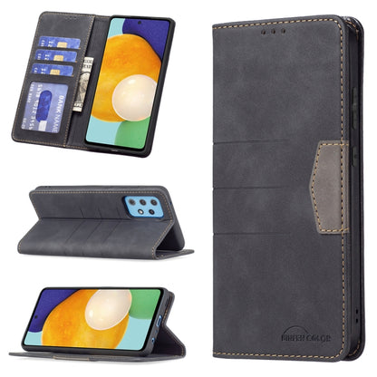 Magnetic Splicing Leather Phone Case, For Samsung Galaxy A42 5G, For Samsung Galaxy A51, For Samsung Galaxy A52, For Samsung Galaxy A71, For Samsung Galaxy A72, For Samsung Galaxy M32, For Samsung Galaxy M52 5G, For Samsung Galaxy S20 FE               ...