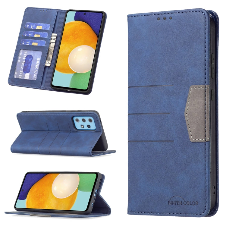 Magnetic Splicing Leather Phone Case, For Samsung Galaxy A42 5G, For Samsung Galaxy A51, For Samsung Galaxy A52, For Samsung Galaxy A71, For Samsung Galaxy A72, For Samsung Galaxy M32, For Samsung Galaxy M52 5G, For Samsung Galaxy S20 FE               ...