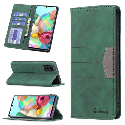 Magnetic Splicing Leather Phone Case, For Samsung Galaxy A42 5G, For Samsung Galaxy A51, For Samsung Galaxy A52, For Samsung Galaxy A71, For Samsung Galaxy A72, For Samsung Galaxy M32, For Samsung Galaxy M52 5G, For Samsung Galaxy S20 FE               ...