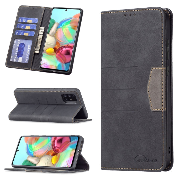 Magnetic Splicing Leather Phone Case, For Samsung Galaxy A42 5G, For Samsung Galaxy A51, For Samsung Galaxy A52, For Samsung Galaxy A71, For Samsung Galaxy A72, For Samsung Galaxy M32, For Samsung Galaxy M52 5G, For Samsung Galaxy S20 FE               ...