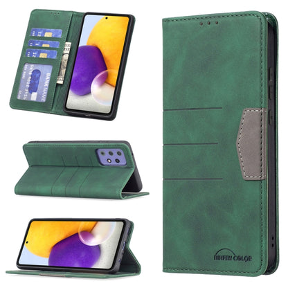 Magnetic Splicing Leather Phone Case, For Samsung Galaxy A42 5G, For Samsung Galaxy A51, For Samsung Galaxy A52, For Samsung Galaxy A71, For Samsung Galaxy A72, For Samsung Galaxy M32, For Samsung Galaxy M52 5G, For Samsung Galaxy S20 FE               ...