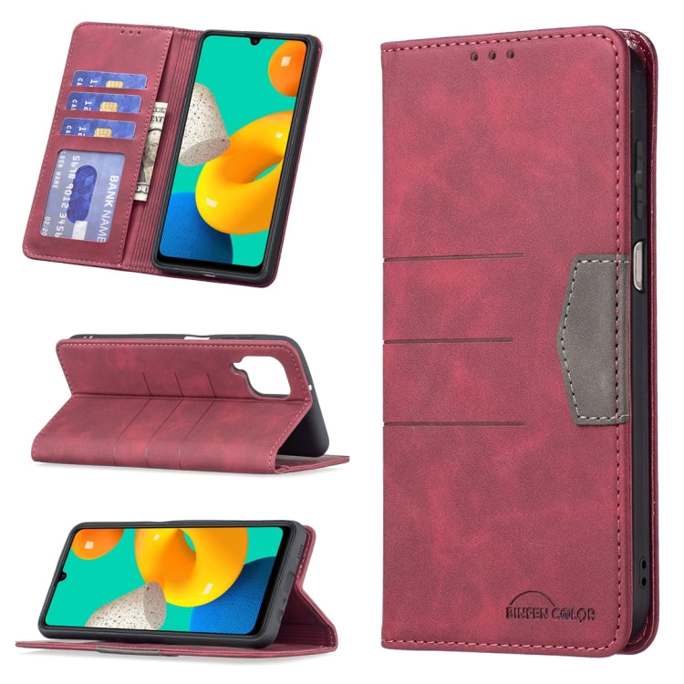 Magnetic Splicing Leather Phone Case, For Samsung Galaxy A42 5G, For Samsung Galaxy A51, For Samsung Galaxy A52, For Samsung Galaxy A71, For Samsung Galaxy A72, For Samsung Galaxy M32, For Samsung Galaxy M52 5G, For Samsung Galaxy S20 FE               ...