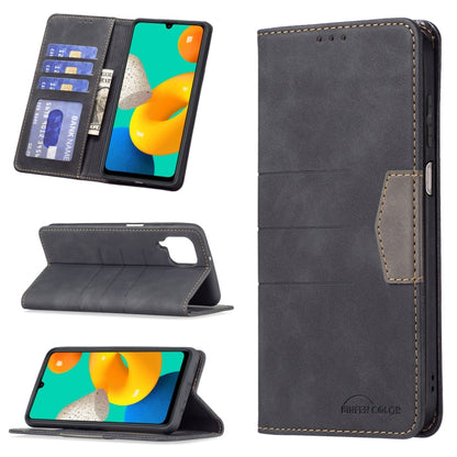 Magnetic Splicing Leather Phone Case, For Samsung Galaxy A42 5G, For Samsung Galaxy A51, For Samsung Galaxy A52, For Samsung Galaxy A71, For Samsung Galaxy A72, For Samsung Galaxy M32, For Samsung Galaxy M52 5G, For Samsung Galaxy S20 FE               ...