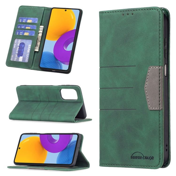Magnetic Splicing Leather Phone Case, For Samsung Galaxy A42 5G, For Samsung Galaxy A51, For Samsung Galaxy A52, For Samsung Galaxy A71, For Samsung Galaxy A72, For Samsung Galaxy M32, For Samsung Galaxy M52 5G, For Samsung Galaxy S20 FE               ...