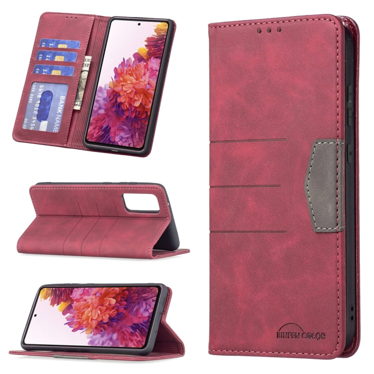 Magnetic Splicing Leather Phone Case, For Samsung Galaxy A42 5G, For Samsung Galaxy A51, For Samsung Galaxy A52, For Samsung Galaxy A71, For Samsung Galaxy A72, For Samsung Galaxy M32, For Samsung Galaxy M52 5G, For Samsung Galaxy S20 FE               ...