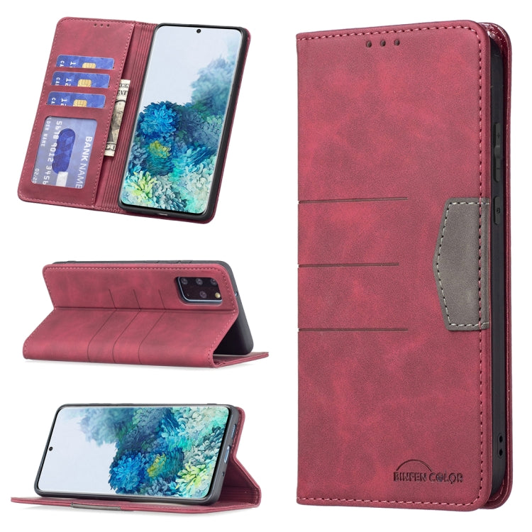 Magnetic Splicing Leather Phone Case, For Samsung Galaxy A42 5G, For Samsung Galaxy A51, For Samsung Galaxy A52, For Samsung Galaxy A71, For Samsung Galaxy A72, For Samsung Galaxy M32, For Samsung Galaxy M52 5G, For Samsung Galaxy S20 FE               ...