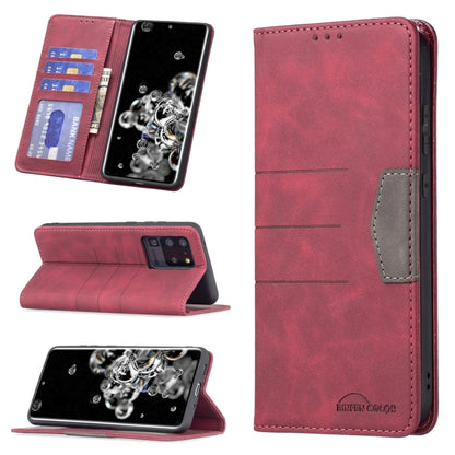 Magnetic Splicing Leather Phone Case, For Samsung Galaxy A42 5G, For Samsung Galaxy A51, For Samsung Galaxy A52, For Samsung Galaxy A71, For Samsung Galaxy A72, For Samsung Galaxy M32, For Samsung Galaxy M52 5G, For Samsung Galaxy S20 FE               ...
