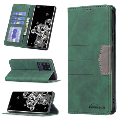 Magnetic Splicing Leather Phone Case, For Samsung Galaxy A42 5G, For Samsung Galaxy A51, For Samsung Galaxy A52, For Samsung Galaxy A71, For Samsung Galaxy A72, For Samsung Galaxy M32, For Samsung Galaxy M52 5G, For Samsung Galaxy S20 FE               ...