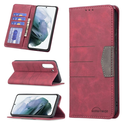 Magnetic Splicing Leather Phone Case, For Samsung Galaxy A42 5G, For Samsung Galaxy A51, For Samsung Galaxy A52, For Samsung Galaxy A71, For Samsung Galaxy A72, For Samsung Galaxy M32, For Samsung Galaxy M52 5G, For Samsung Galaxy S20 FE               ...