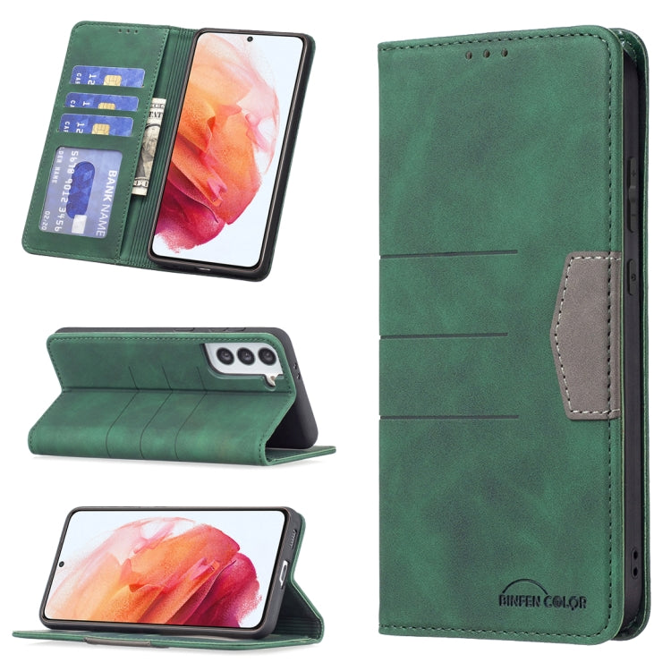 Magnetic Splicing Leather Phone Case, For Samsung Galaxy S21 5G, For Samsung Galaxy S21+ 5G, For Samsung Galaxy S21 Ultra 5G, For Samsung Galaxy S22+ 5G, For Samsung Galaxy S22 Ultra 5G, For Samsung Galaxy S22 5G