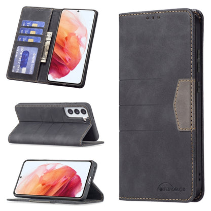 Magnetic Splicing Leather Phone Case, For Samsung Galaxy S21 5G, For Samsung Galaxy S21+ 5G, For Samsung Galaxy S21 Ultra 5G, For Samsung Galaxy S22+ 5G, For Samsung Galaxy S22 Ultra 5G, For Samsung Galaxy S22 5G