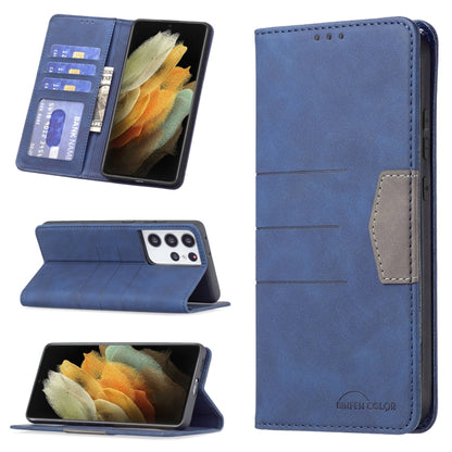 Magnetic Splicing Leather Phone Case, For Samsung Galaxy S21 5G, For Samsung Galaxy S21+ 5G, For Samsung Galaxy S21 Ultra 5G, For Samsung Galaxy S22+ 5G, For Samsung Galaxy S22 Ultra 5G, For Samsung Galaxy S22 5G