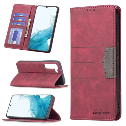 Magnetic Splicing Leather Phone Case, For Samsung Galaxy S21 5G, For Samsung Galaxy S21+ 5G, For Samsung Galaxy S21 Ultra 5G, For Samsung Galaxy S22+ 5G, For Samsung Galaxy S22 Ultra 5G, For Samsung Galaxy S22 5G