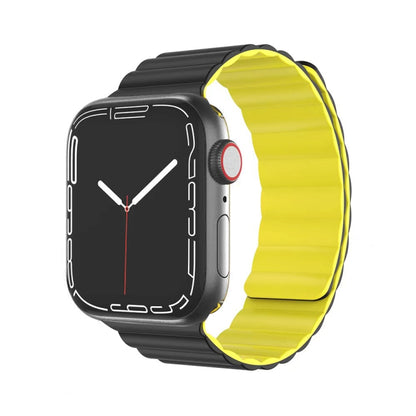 Mutural Moran Series Liquid Silicone Magnetic Strap Watchband For Apple Watch Series, 7 41mm / 6&SE&5&4 40mm / 3&2&1 38mm, 7 45mm / 6&SE&5&4 44mm / 3&2&1 42mm