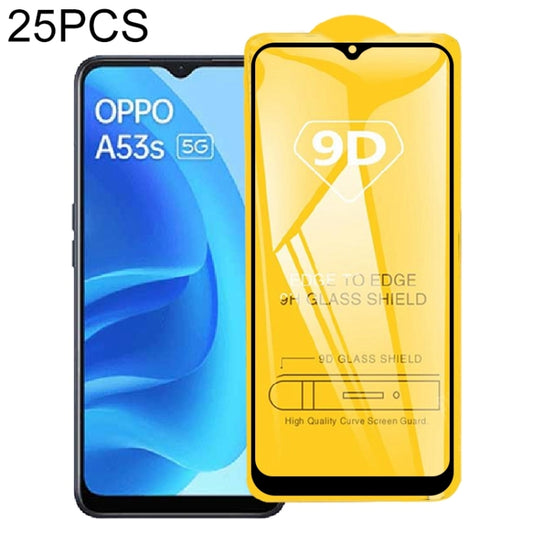 For Samsung Galaxy A53 5G 25pcs 9D Full Glue Screen Tempered Glass Film, For OPPO A53s 5G (25 PCS), For vivo Y20 2021 (25 PCS), For OPPO K9s (25 PCS), For vivo iQOO Neo5 Lite (25 PCS), For OPPO Realme C11 2021 (25 PCS), For vivo S10e (25 PCS)