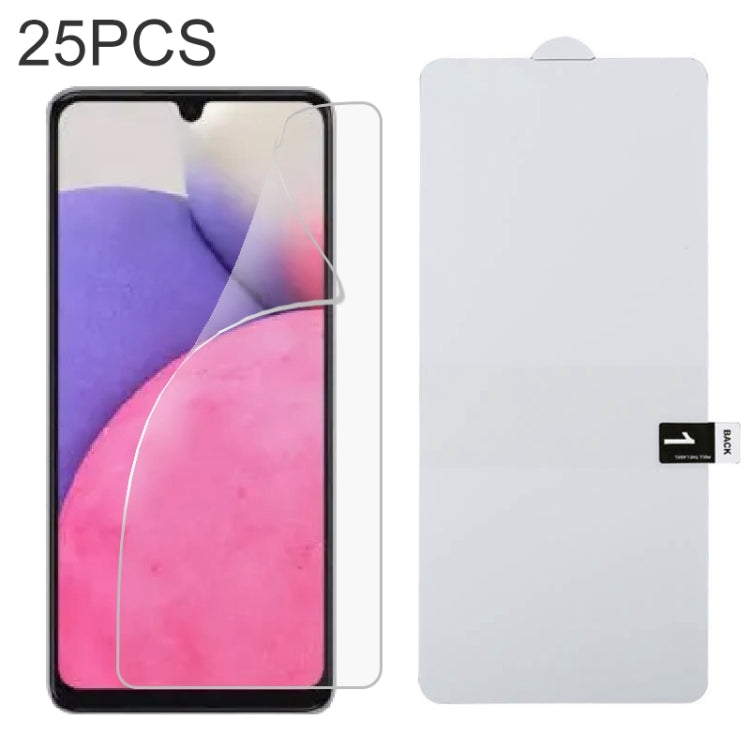 25 PCS Full Screen Protector Explosion-proof Hydrogel Film, For Samsung Galaxy A53 (25 PCS), For Huawei Enjoy 20e (25 PCS), For Samsung Galaxy A82 (25 PCS), For Huawei nova Y60 (25 PCS), For vivo Y20 2021 (25 PCS), For vivo iQOO Neo5 Lite (25 PCS)     ...