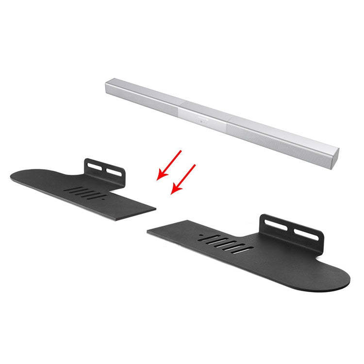 Split Sound Bar Wall-mount Bracket, For Philips CN-HTL2000 / 93 & HTL1500, For Amoi L2 / L3 / L5 / L7 / L8 / L9, For Harman/Kardon Citation Bar, For Ohayo H6 / H8, For Amoi U2 / U5 / U6 / U7, For Garinemax Speaker, For Sansui DV-91A / DV-92A           ...