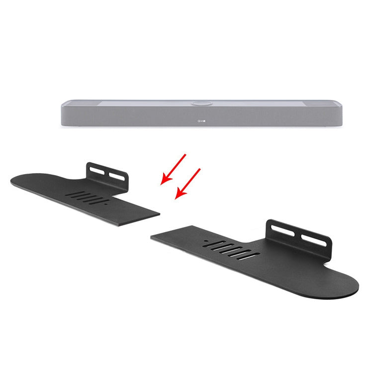 Split Sound Bar Wall-mount Bracket, For Xiaomi Redmi Speaker, For Harman/Kardon ENCHANT, For Sony HT-CT800 / HT-Z9F, For Yamaha YAS-107 / YAS-108 / YAS-109 / YAS-207 / YAS-408, For Xiaodu Soundbar, For JY AUDIO A9K, For Sony HT-MT300 / HT-S200F        ...