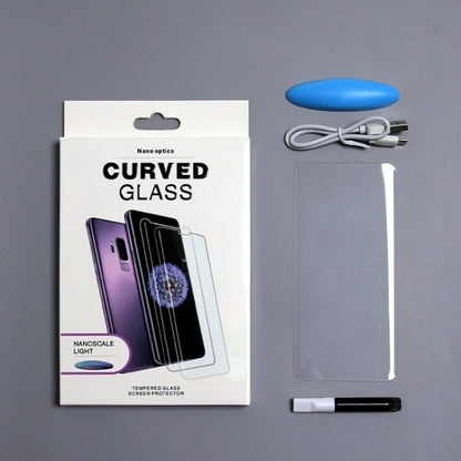 UV Liquid Curved Full Glue Tempered Glass Film, For Samsung Galaxy S22 5G, For Samsung Galaxy S22 Ultra 5G, For Samsung Galaxy S22+ 5G