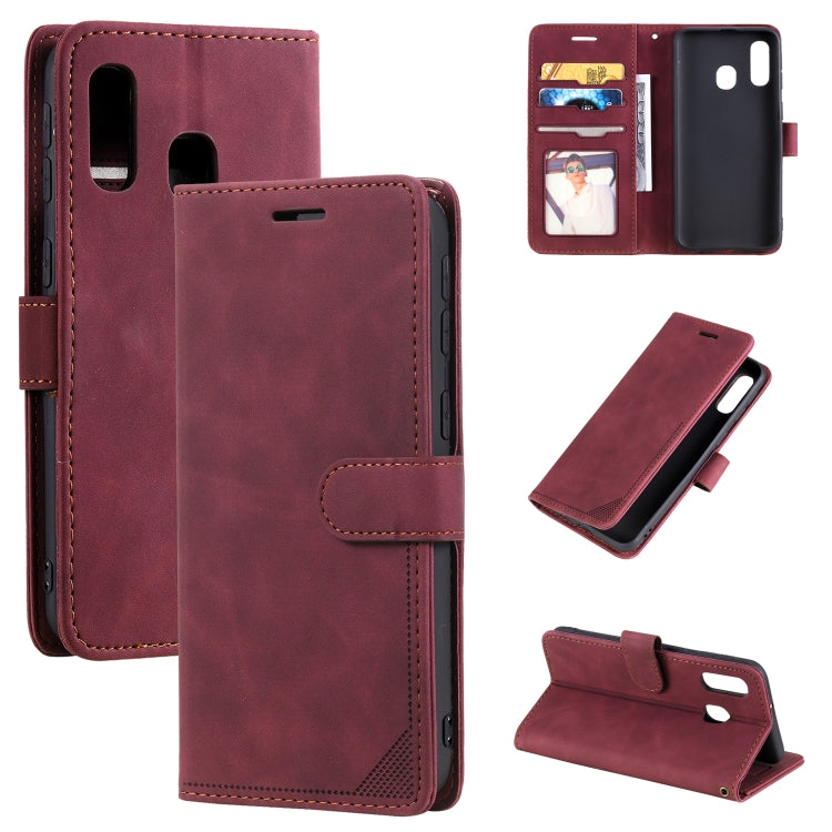 Skin Feel Anti-theft Brush Horizontal Flip Leather Phone Case, For Samsung Galaxy A71, For Samsung Galaxy A40, For Samsung Galaxy S21+ 5G, For Samsung Galaxy S21 Ultra 5G, For Samsung Galaxy Note20 Ultra, For Samsung Galaxy S20 FE                      ...