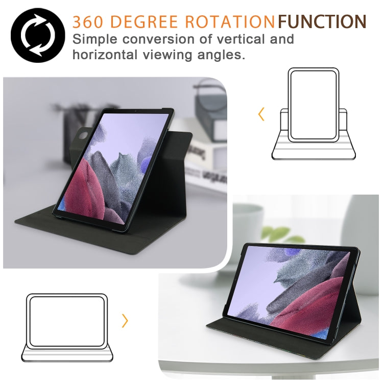 Solid Color 360 Degrees Rotation Tablet Leather Case with Holder, For Samsung Galaxy Tab A7 10.4 2020, For Samsung Galaxy Tab A7 Lite  8.7 2021 T220 / T225, For Xiaomi Mi Pad 5 Pro 11 inch