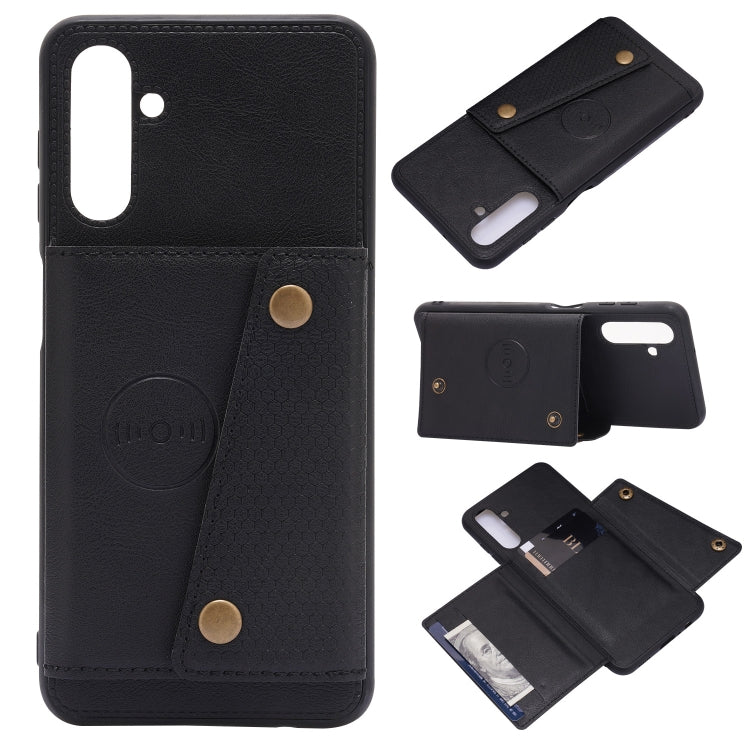 Double Buckle PU + TPU Magnetic Phone Case, For Xiaomi 11T, For Samsung Galaxy S22 5G, For Samsung Galaxy S22+ 5G, For Samsung Galaxy S22 Ultra 5G, For Samsung Galaxy M52 5G, For Samsung Galaxy A13 5G