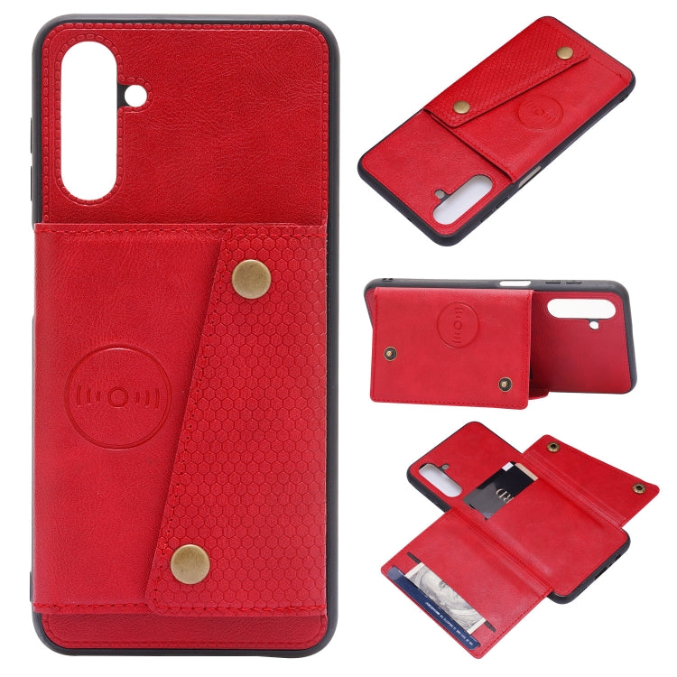 Double Buckle PU + TPU Magnetic Phone Case, For Xiaomi 11T, For Samsung Galaxy S22 5G, For Samsung Galaxy S22+ 5G, For Samsung Galaxy S22 Ultra 5G, For Samsung Galaxy M52 5G, For Samsung Galaxy A13 5G